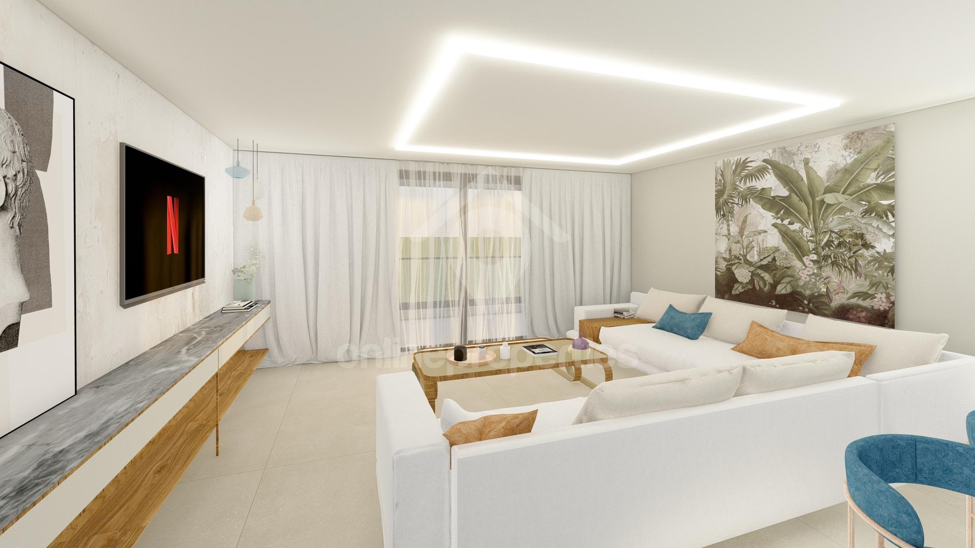 New residential building with spacious apartments