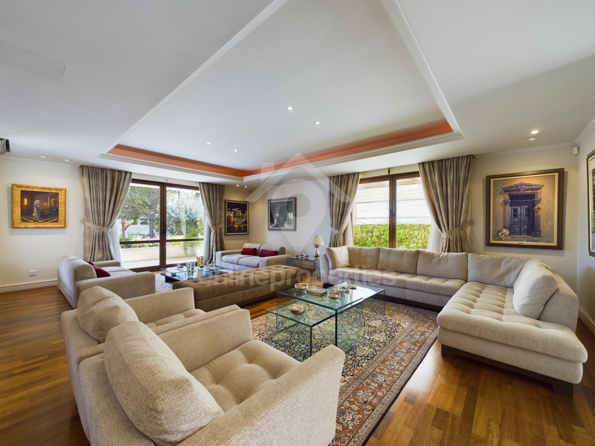 Elegant house built on two plots with mature garden